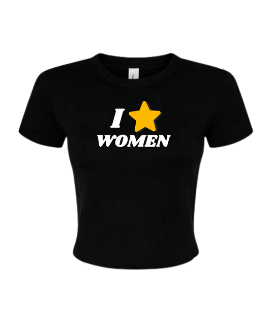 'I STAR WOMEN' Cropped Tee